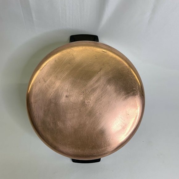 Vtg Revere Ware 1801 Copper Bottom 4QT Quart Stock - Picture 4 of 6